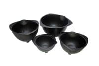 Rubber Investment Mixing Bowl, Set of 4, 90mm, 115mm, 135mm, 160mm. Wax casting,  jeweller. S7708