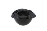 Rubber Investment Mixing Bowl, Set of 4, 90mm, 115mm, 135mm, 160mm. Wax casting,  jeweller. S7708