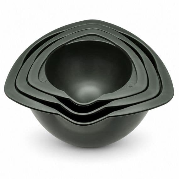 Rubber Mixing Bowl, Set of 3,  90mm, 115mm, 135mm. Investment mixing, Wax casting,  jewellery S7362
