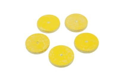 Rubber Polishing Discs x 5, Hobby Rotary Wheel Mop Fine Abrasive Mini Drill. X8102