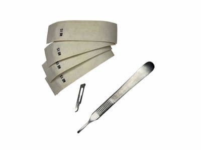 Scalpel Blades, Pack of 5 Shape 15 with a No. 3 Fitment. C6024