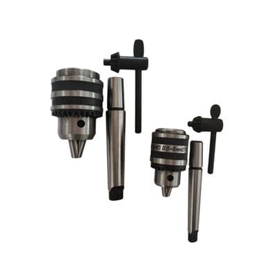 Set of 2 Drill Chucks with Mt Arbors (6mm/1mt and 10mm/2mt). M9301