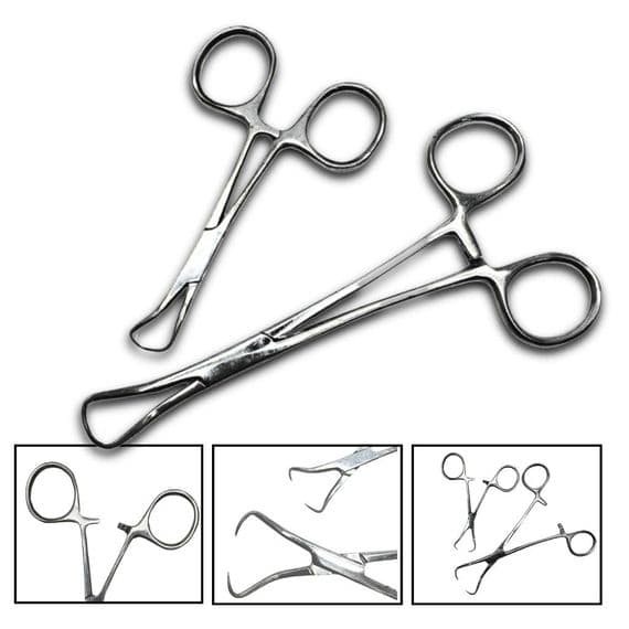 Set of 2 Towel Clamp Forceps, One 5