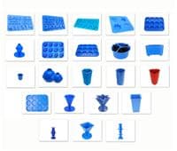 Set of 23 Candle Moulds Molds including, Cork, Wax Melts, Votive, Number, Pillar, Pyramid etc. S7678