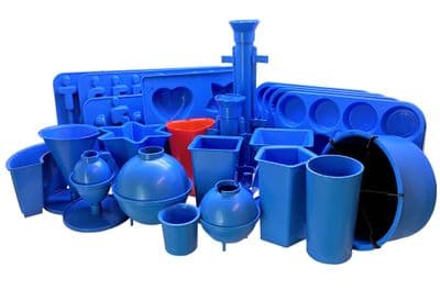 Set of 23 Candle Moulds Molds including, Cork, Wax Melts, Votive, Number, Pillar, Pyramid etc. S7678
