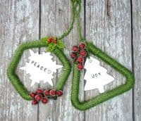 Set of 28 Macrame Rings & Dowels Rods, Various Shapes/Sizes. S7813