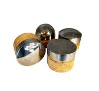 Set of 4 Steel Flat & Domed Bench Block Anvils for Forming & Shaping. J2060