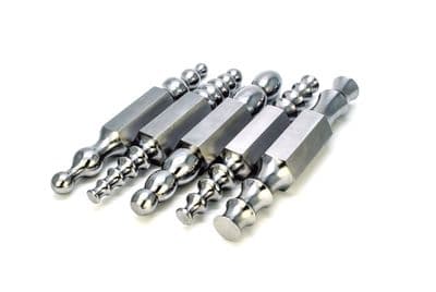 Set of 5 Highly Polished Heavy Duty Double Ended Forming Stakes. J2051