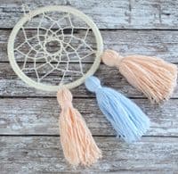 Set of 8 Macrame Rings Hoops, Brown, Wall Hanging, Plant Hangers, Dream Catchers. S7823