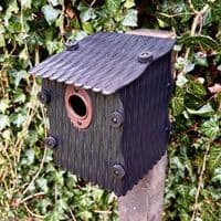 Small Bird Nesting Box with 32mm Entrance Hole (FREE HOLE COVER).  S7927. Linic Products UK Made
