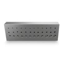 Small Steel Rivetting Stake, 36 Hole Plate, 57mm x 20mm. J1032