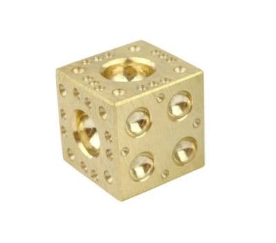 Solid Brass Doming Dapping Forming Block 2.5