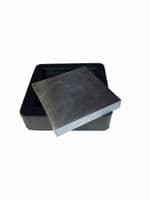 Solid Steel 2 in 1 Bench Block 3" Steel with Rubber Base. J1261
