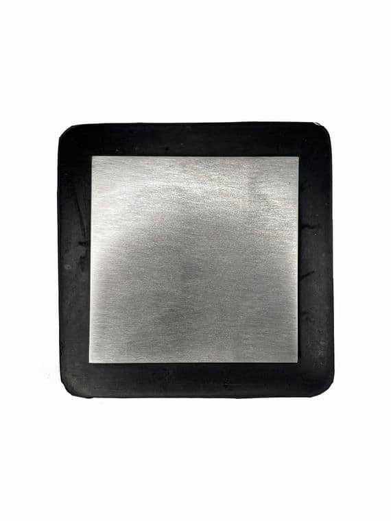 Solid Steel 2 in 1 Bench Block 3" Steel with Rubber Base. J1261