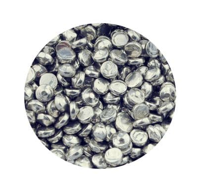 Stainless Steel Media Dish Cone Shot,  Set of 2, 1kg each of 7mmx3mm & 6mmx3mm. J1415