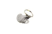 Stainless Steel Stone Gauge Keyring. J2257