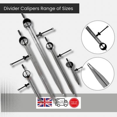 Steel Construction Divider Calipers. Various Sizes to Choose from.