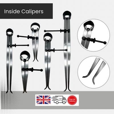 Steel Construction Inside Calipers. Various Sizes to Choose from.
