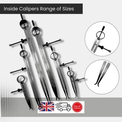 Steel Construction Inside Calipers. Various Sizes to Choose from.