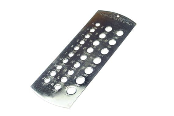 Steel Twist Drill & Machine Tap Gauge, Letter Size A - Z. M0420