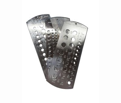 Steel Twist Drill & Machine Tap Gauges, Set of 3, Fractional,  Number & Letter. M9123