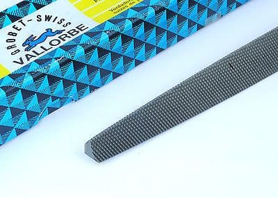 Swiss Made Vallorbe Grobet Triangle 350mm 14" Smooth Red Tang File. F9940