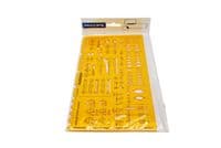 Technical Jewellery Design Settings Stencil Template for Clasps, Stones & Findings. (#5017) J2052