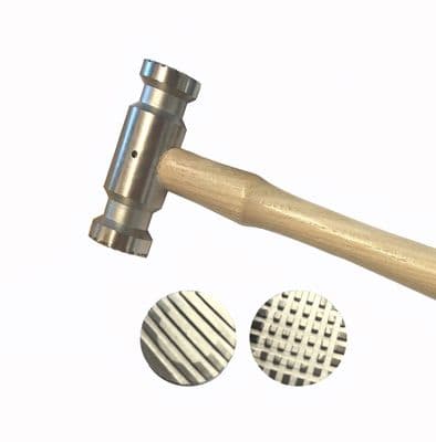 Texturing Hammer Double Sided Design B (Checkered and Stripes). J1098