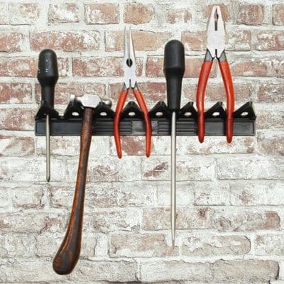 Tool Rack, Garage Wall Storage Kit, Pack of 4 Tool Organisers (Tools Not Included) S7511