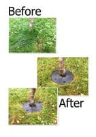 Tree-Tector Tree / Shrub Rubber Mat Guard Protector Barrier for Grass and Weed Control. X8139