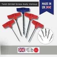 Twist Gimlets. Different Sizes Available.