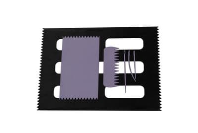 Weaving Loom Boards Set, LILAC 95 x 160mm & BLACK A4 Size, Comb & Needles. S7801