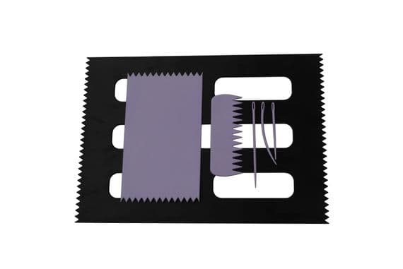 Weaving Loom Boards Set, LILAC 95 x 160mm & BLACK A4 Size, Comb & Needles. S7801