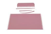 Weaving Loom Boards Set, PINK 95 x 160mm & BLACK A4 Size, Comb & Needles. S7801