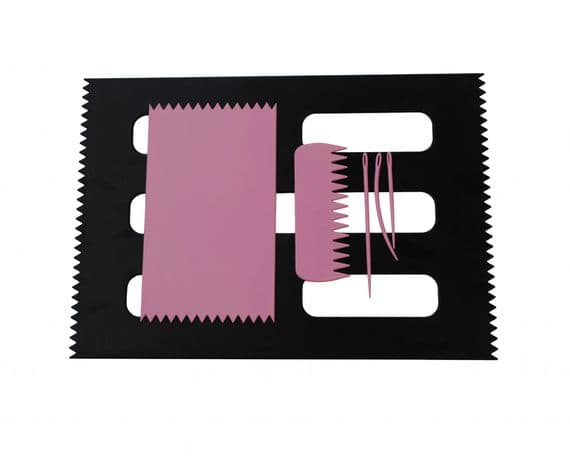 Weaving Loom Boards Set, PINK 95 x 160mm & BLACK A4 Size, Comb & Needles. S7801