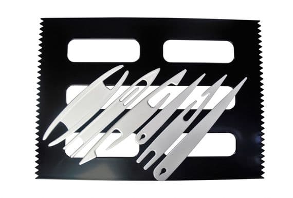 Weaving Shuttles/Needles Set of 6 and Weaving Loom Board Frame, A4 Size. S7827