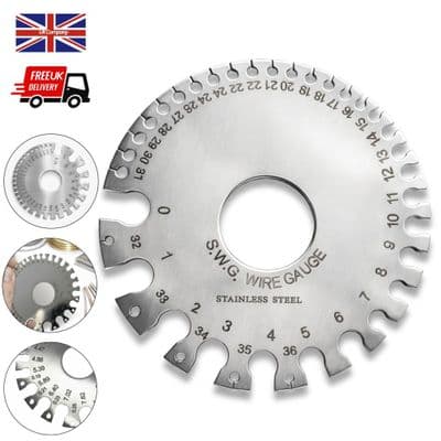 Wire Gauge, Round, 0-36. Jewellery Making. M0424