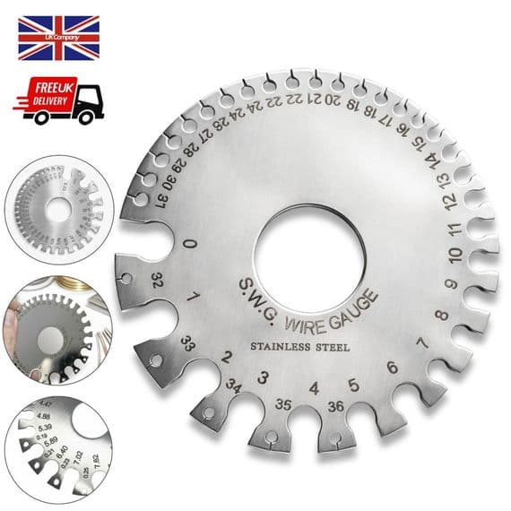 Wire Gauge, Round, 0-36. Jewellery Making. M0424