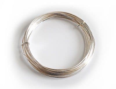 WIRE. Silver Plated Wire 1mm x 4m. X1109