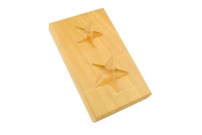 Wooden Dapping Block, Star Shape with 4 Depressions. Jewellery Forming, Shaping Tool. J1263