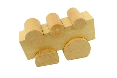 Wooden Dapping Jewellery Making Design Tool, Set x 5 Bending Shaping Block (J2009)
