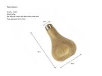 Wooden Handles, Pack of 6, Pear Shaped, for use with Gravers, etc. W8083