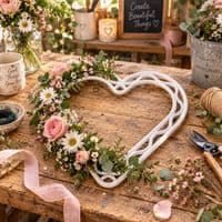 Wreath Ring, Heart Shape, Flat 8.5