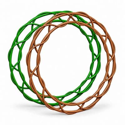 Wreath Ring, Round Flat 12