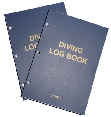 PDC 10 BOOK LOGBOOK DIVING TYPE 3 INSERTS