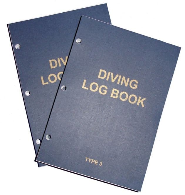 PDC 10 BOOK LOGBOOK DIVING  TYPE 3 INSERTS