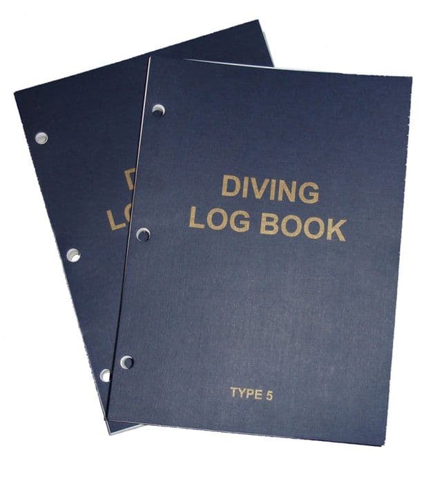 PDC 10 BOOK LOGBOOK DIVING  TYPE 5 INSERTS