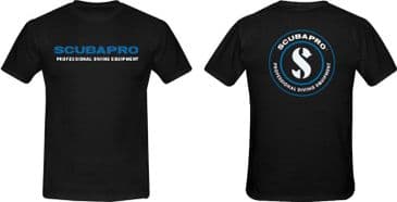 SCUBAPRO FASHION T-SHIRT - SCUBAPRO LOGO - BLACK