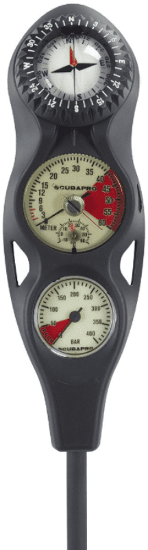 SCUBAPRO INSTRUMENT SPG 3-IN-LINE - Pressure Gauge / Depth Gauge / FS2 Compass