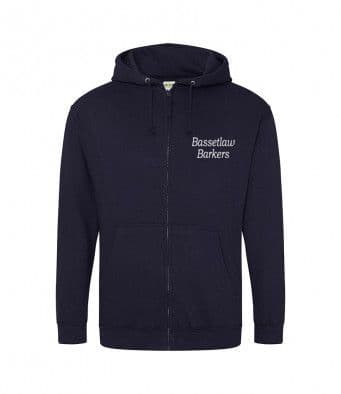 Bassetlaw Barkers unisex Zip Hoodie